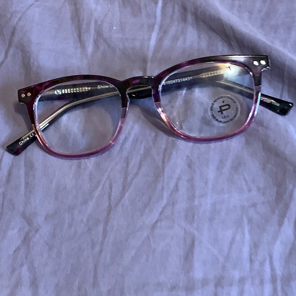 Prive Revaux eyeswear Anti blue light pear-shaped thick frame plate